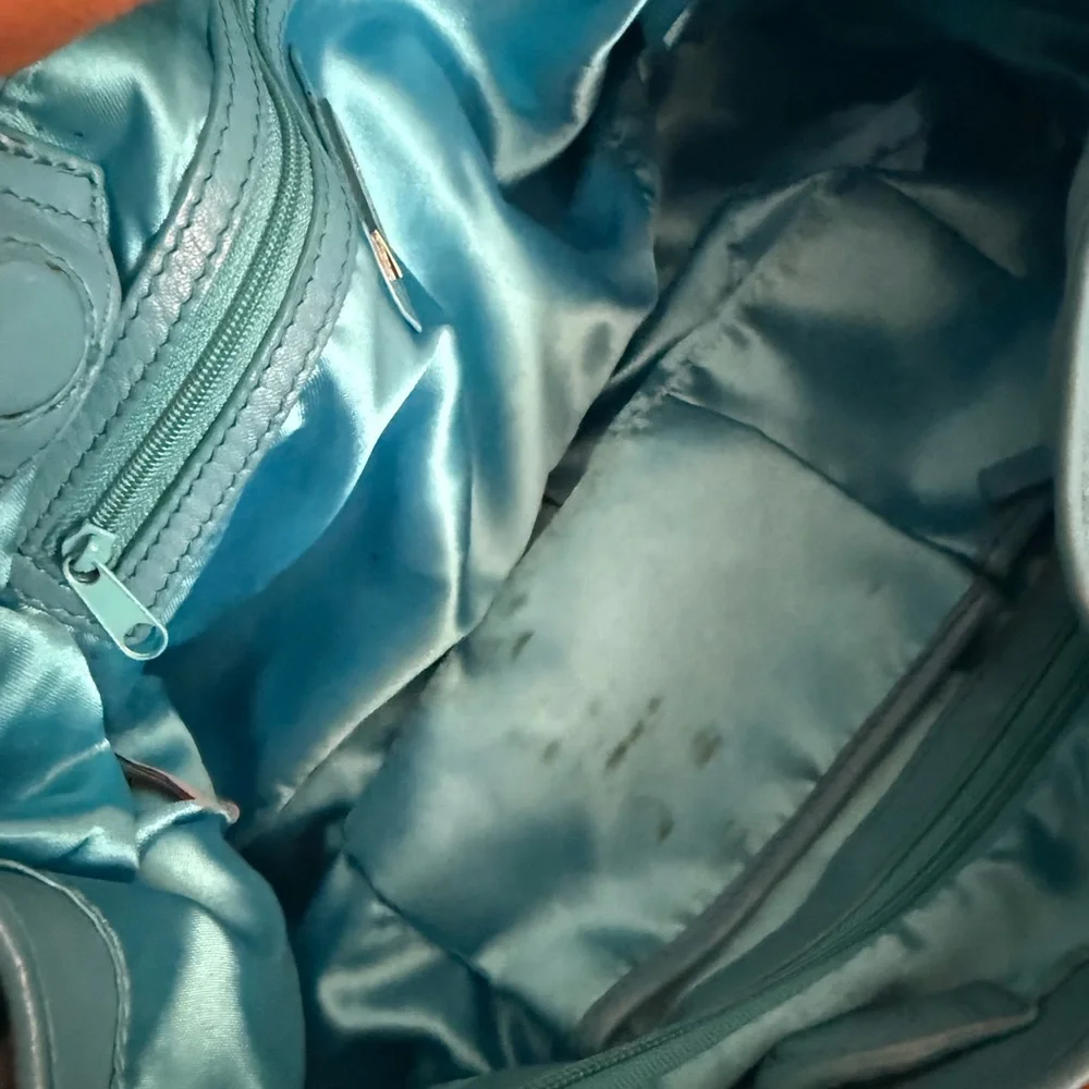 Francesco Biasia Turquoise Shoulder Bag - Picture 6 of 7